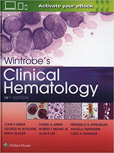   قطعB4و Wintrobe  Clinical Hematology 3 Vol   2019 - علوم آزمایشگاهی